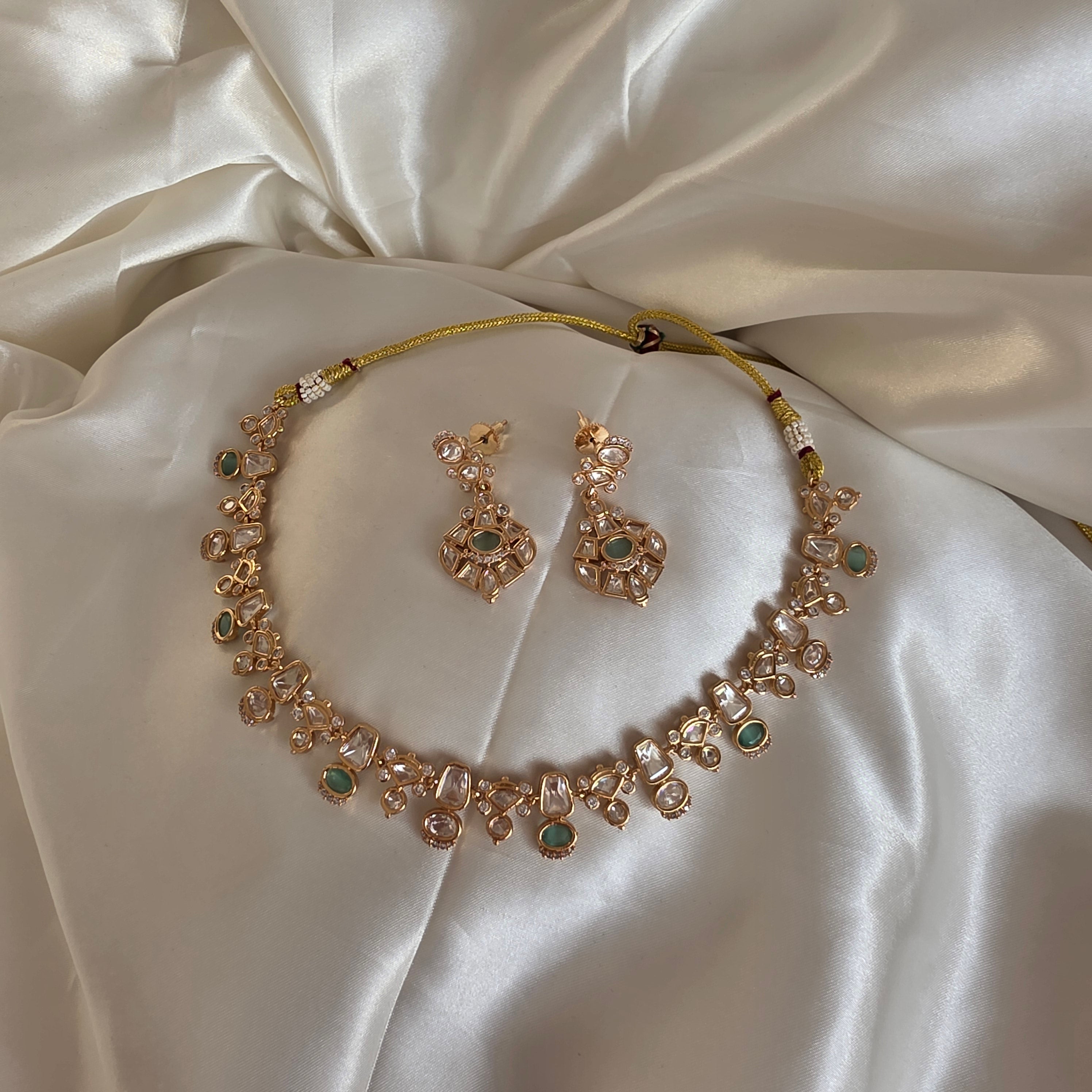 Real Kundan Gold plated set with tikka