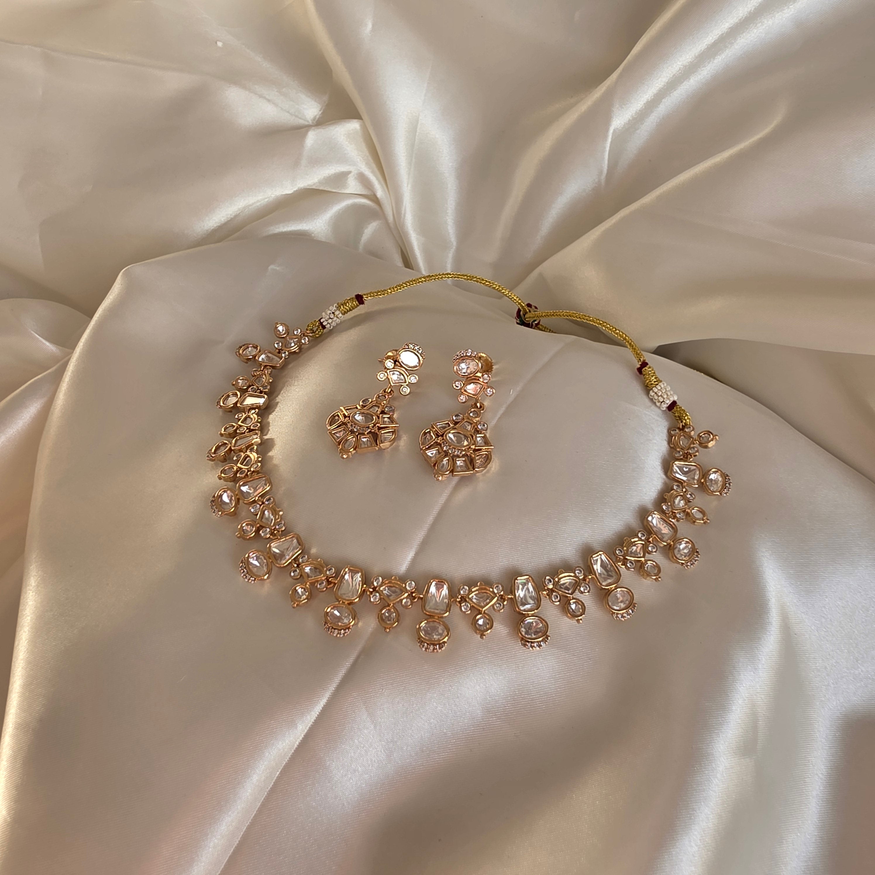 Real Kundan Gold plated set with tikka