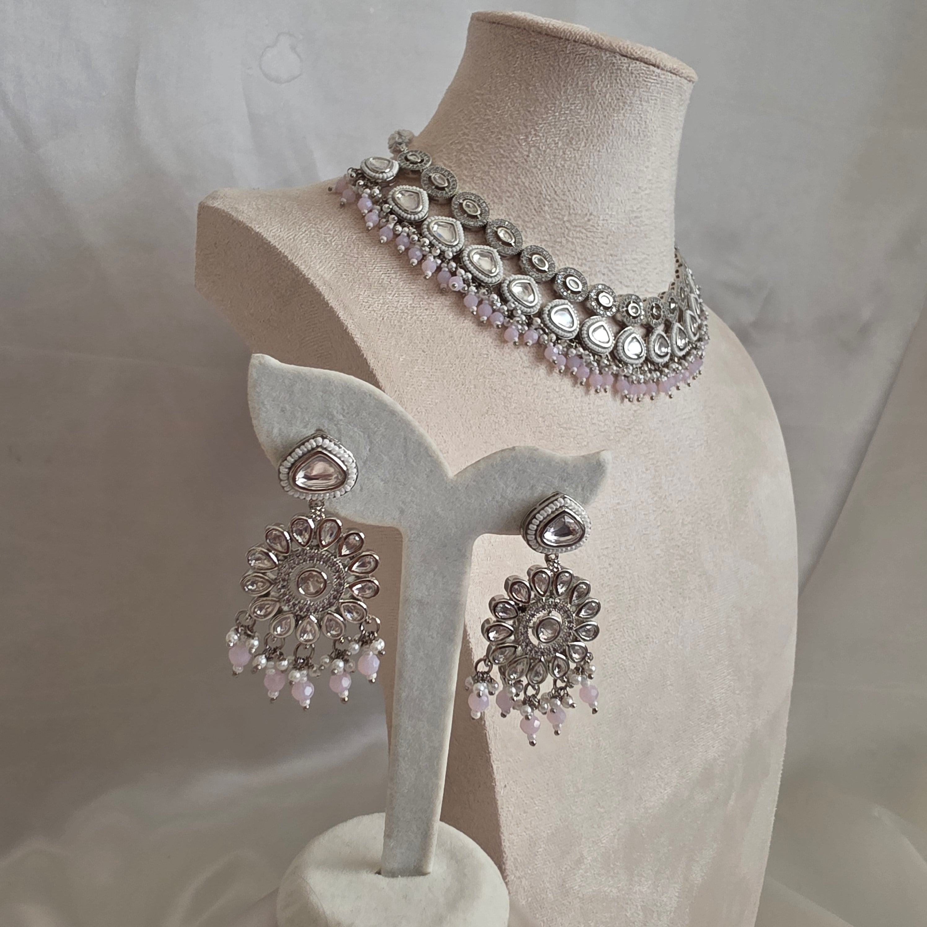 ZAHA Necklace set SLVR