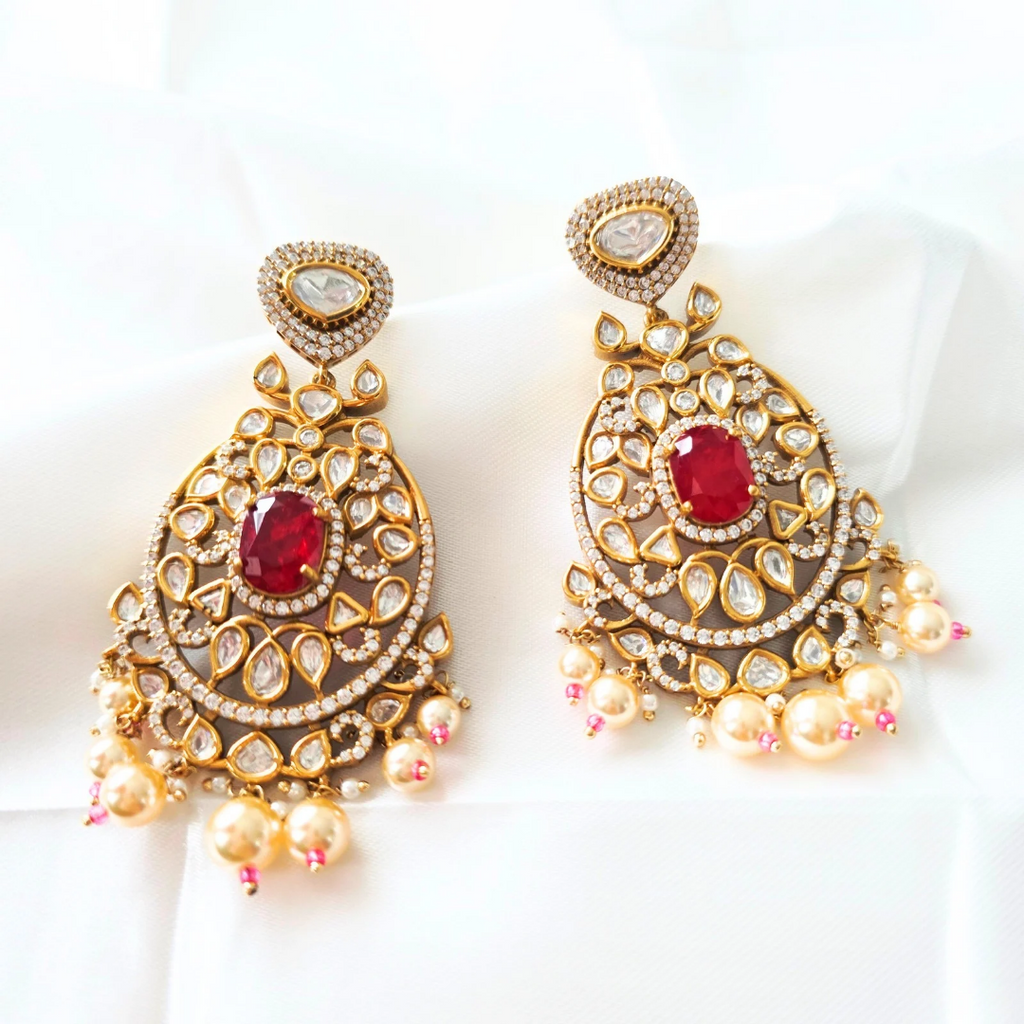AYSH KUNDAN EARRINGS