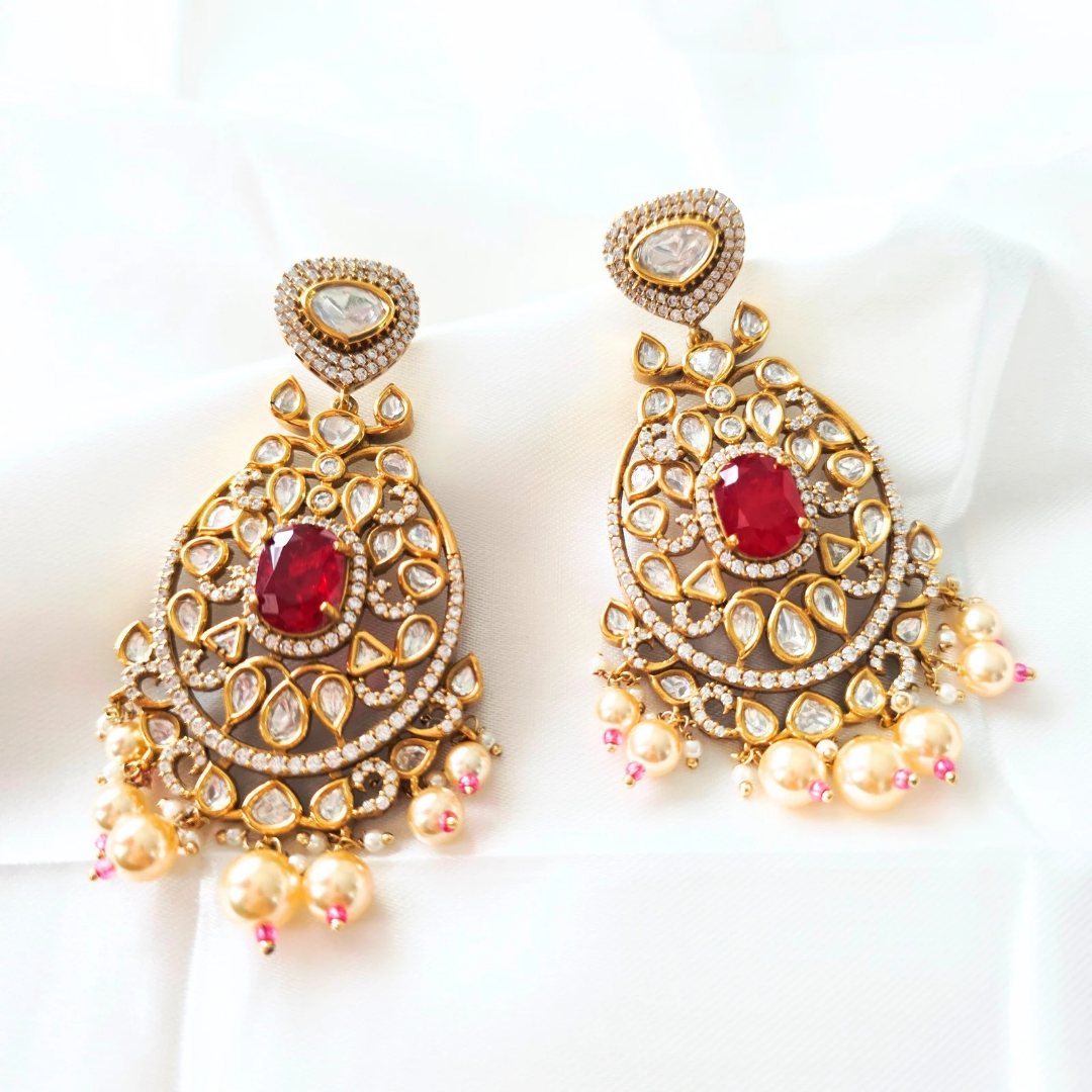 AYSH KUNDAN EARRINGS