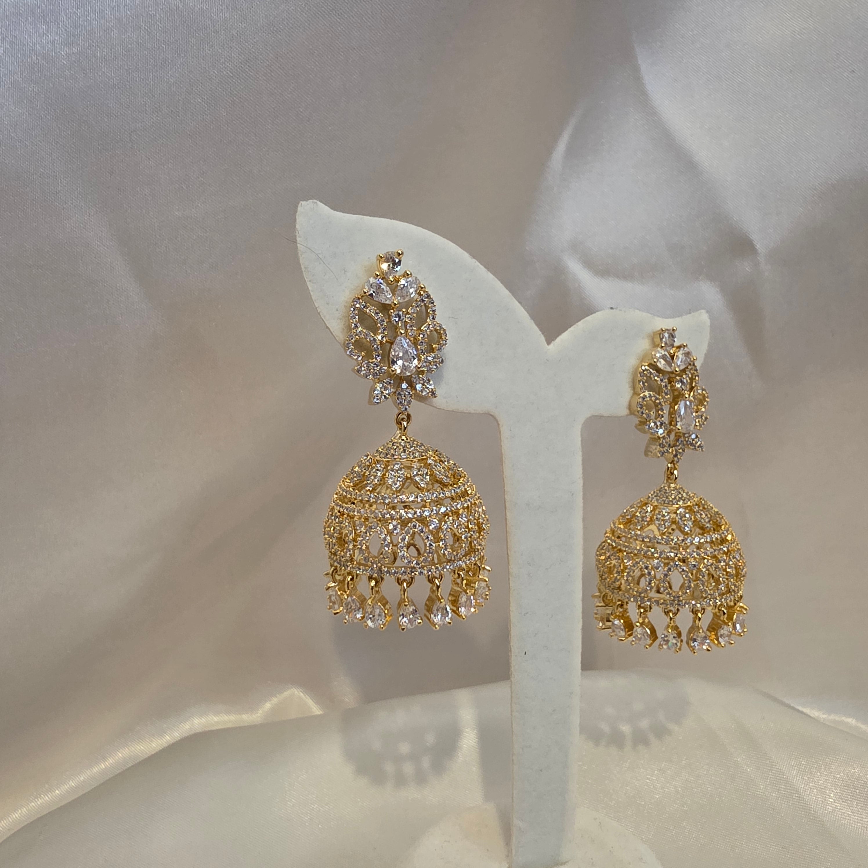 Gold plated jhumki