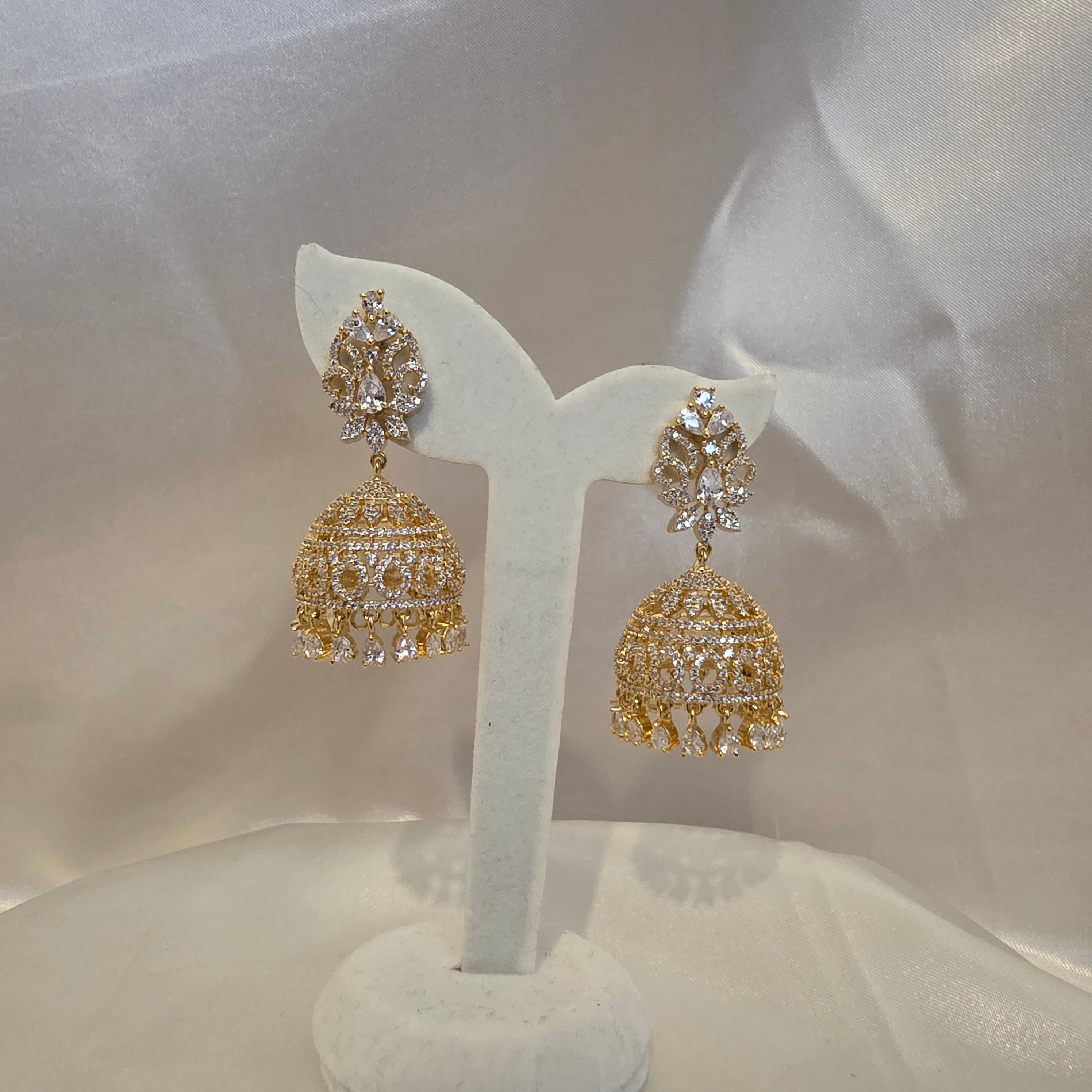 Gold plated jhumki