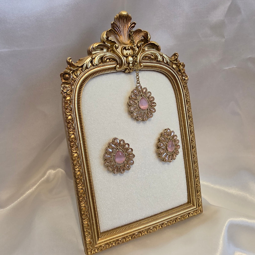 Crystal earrings tikka 008